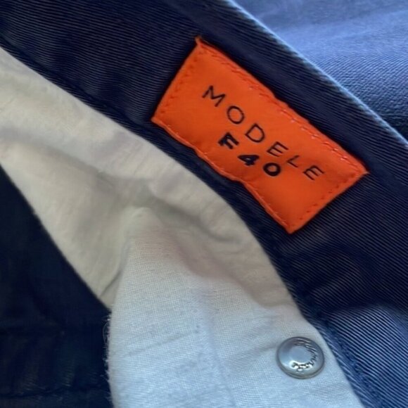 Faconnable 38 X 34 Blue Khaki Mens Pants - Picture 6 of 9